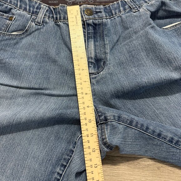 CJ Banks Womens Curvy Fit Jeans Plus Size 18 Denim Slimming Waist Band Stretch - Picture 9 of 11